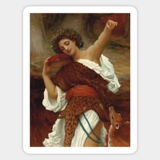 Bacchante by Frederic Leighton Sticker